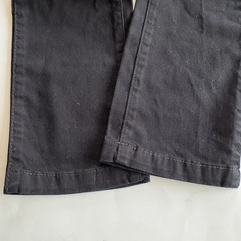 The Childrens Place Boys Black Skinny Slim Stretch Chino Pants Size 10 NWT